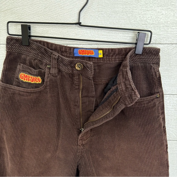 Empyre Relax Brown Corduroy Pants Sz 28 Straight Leg 90s Skate Y2K Streetwear - Picture 10 of 14